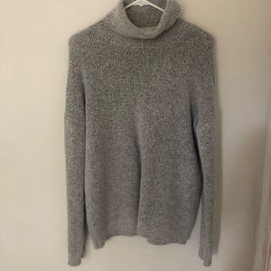 Gray turtle neck sweater